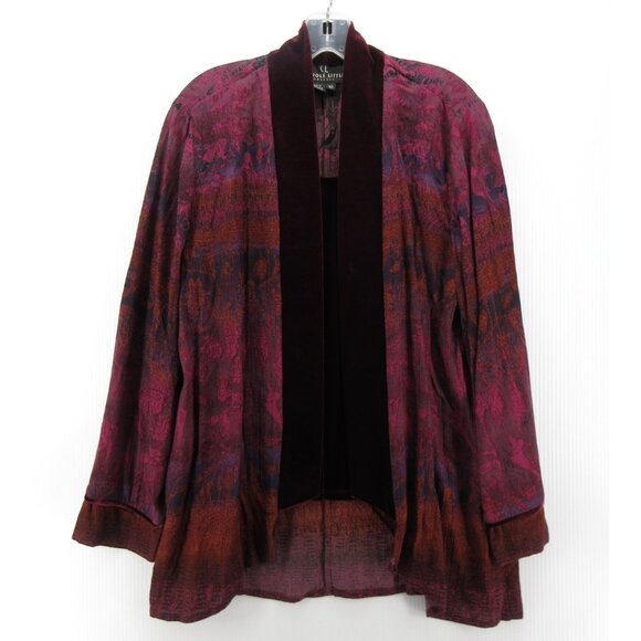 Carole Little Tops - VINTAGE Carole Little Top 10 Velvet Tank Insert Blouse Abstract Boho